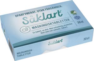 Såklart Maskindisktabletter Oparfymerade