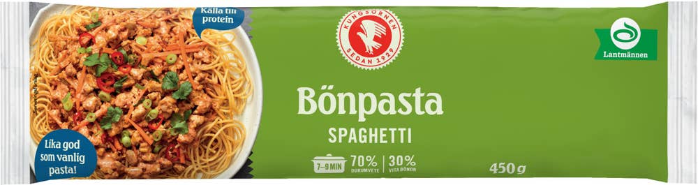 Kungsörnen Spaghetti Bönpasta 30% Bönor