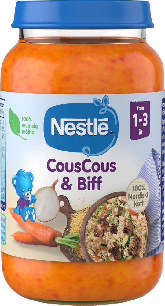 Nestlé Barnmat CousCous & Biff 1-3år