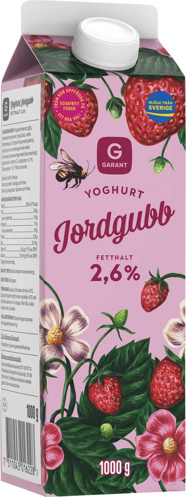 Garant Yoghurt Jordgubb 2,6%