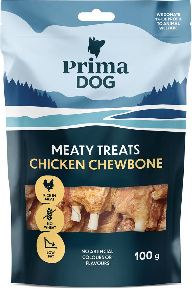 PrimaDog Meaty Treats Kyckling med Tuggpinne