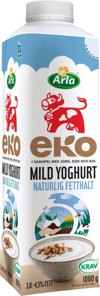 Arla Ko® Ekologisk Yoghurt Mild 3,8-4,5% Naturell EKO