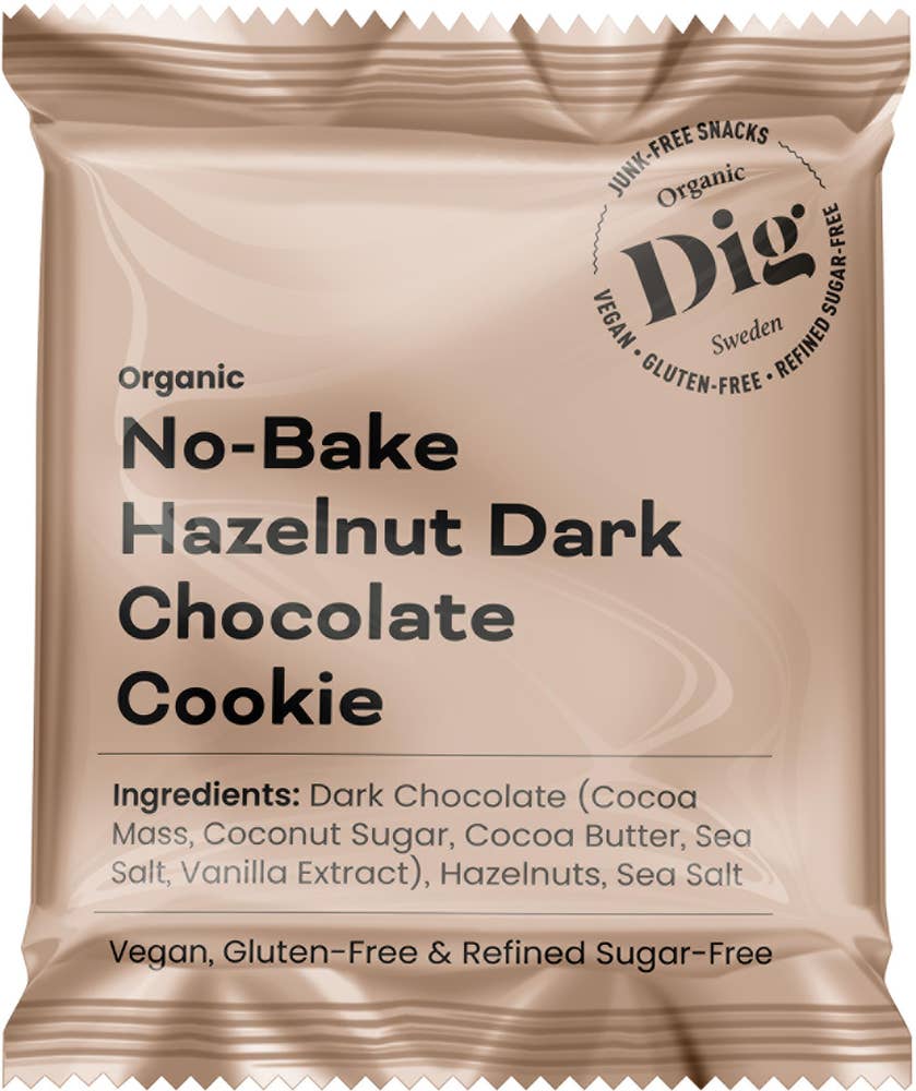 Dig No-Bake Hazelnut Dark Chocolate Cookie EKO