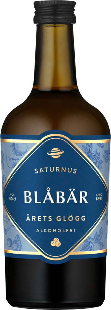 Saturnus 1893 Glögg Blåbär Alkoholfri 0%