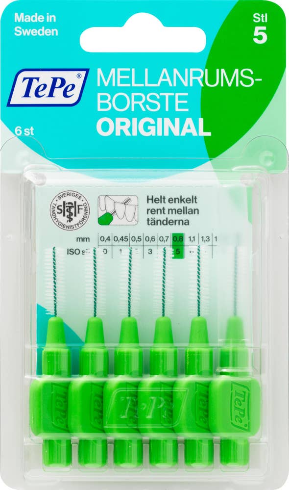 TePe Mellanrumsborste Grön 0,8mm