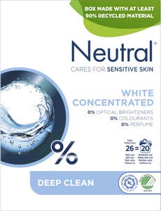 Neutral Tvättmedel Pulver White Parfymfri