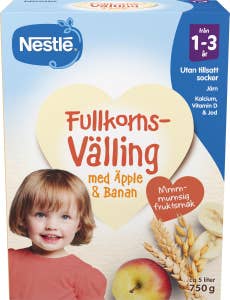 Nestlé Fullkornsvälling med Äpple & Banan 2år
