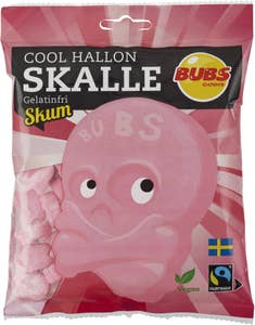 Bubs Godis Skumskalle Cool Hallon Fairtrade