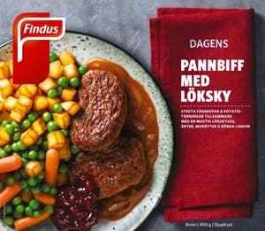 Dagens Pannbiff med Löksky Fryst