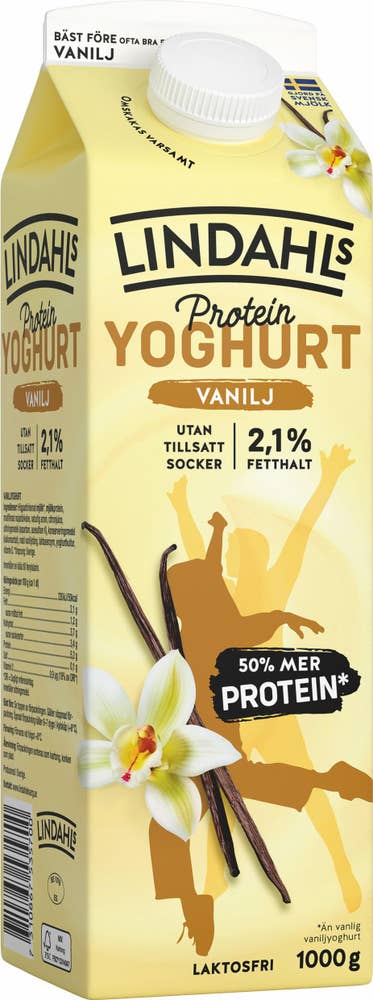 Lindahls Yoghurt Vanilj Protein 2,1% Laktosfri