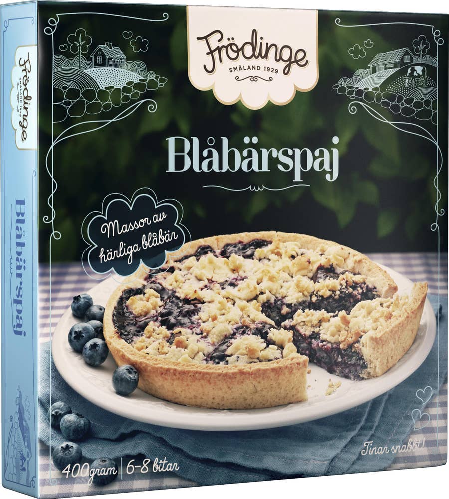 Frödinge Blåbärspaj Fryst