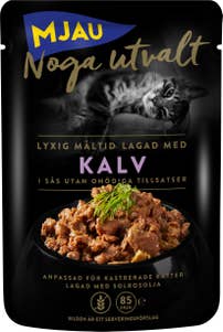 Mjau Kattmat Kalv i Sås