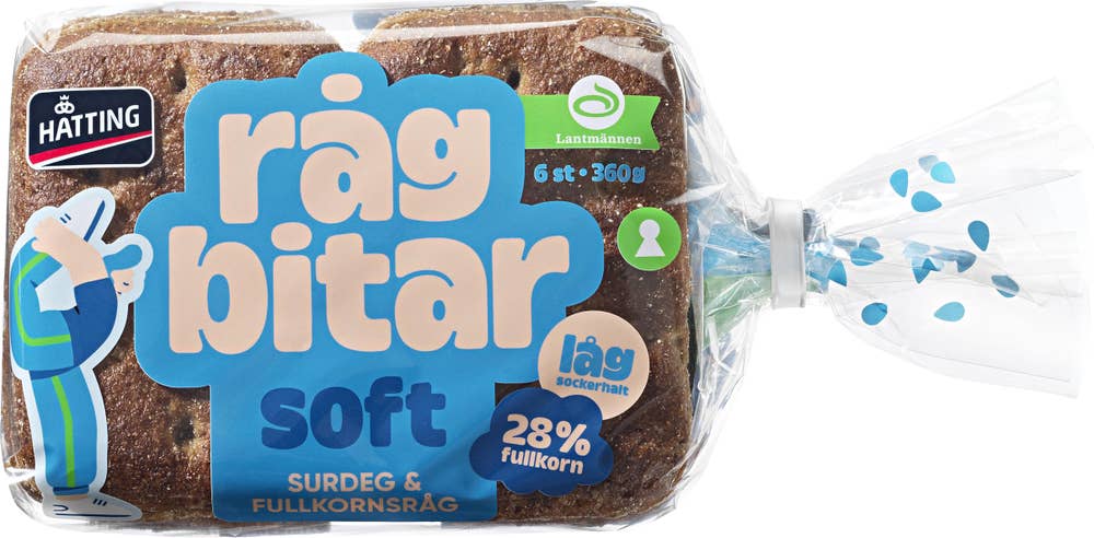 Hatting Rågbitar Soft 6-p