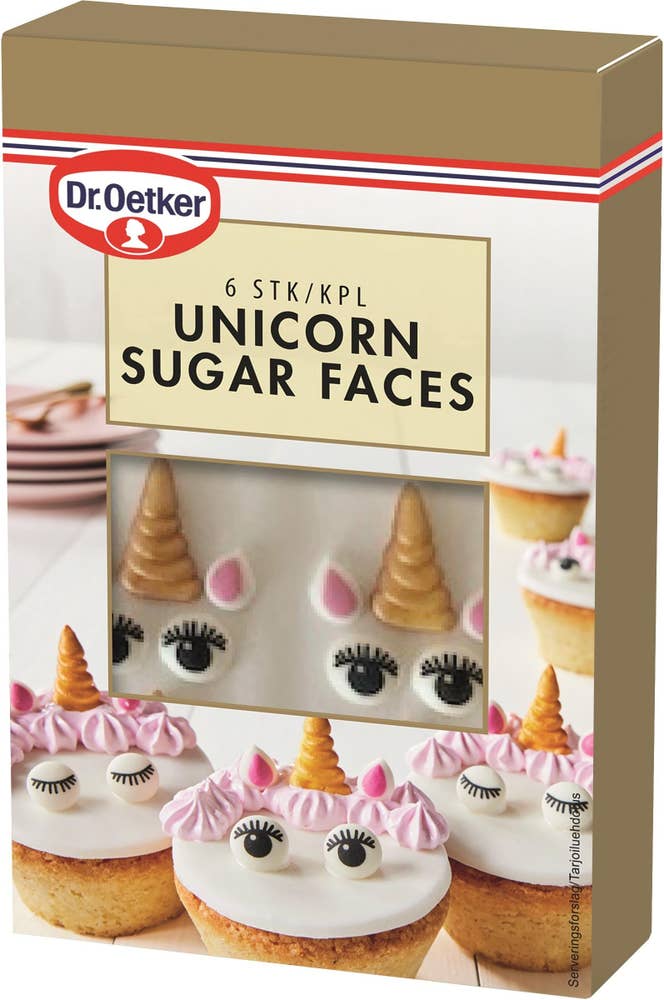 Dr. Oetker Sockerdekoration Unicorn 6-p