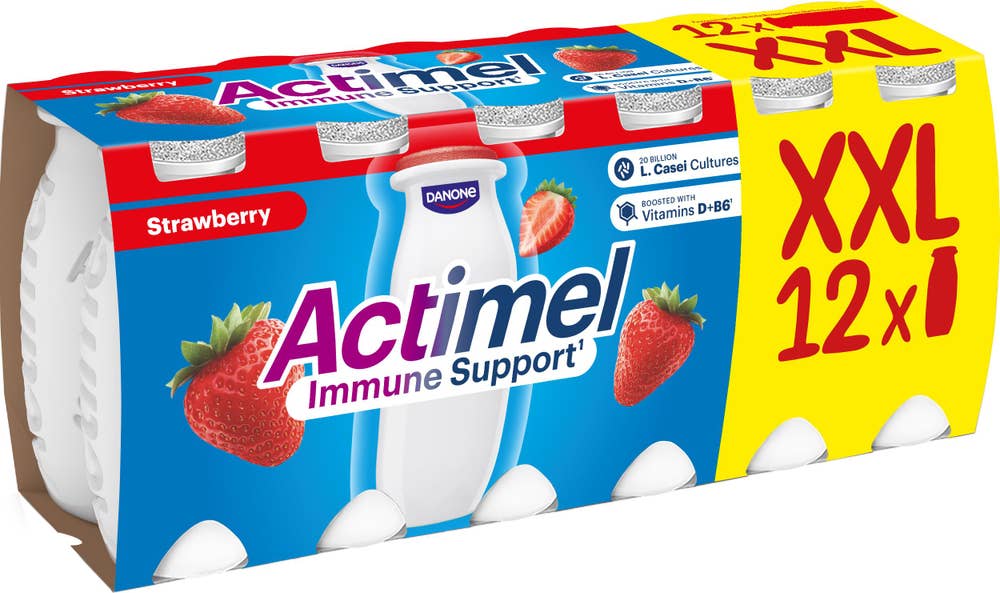 Actimel Drickyoghurt Jordgubb 1,5% 12x100g