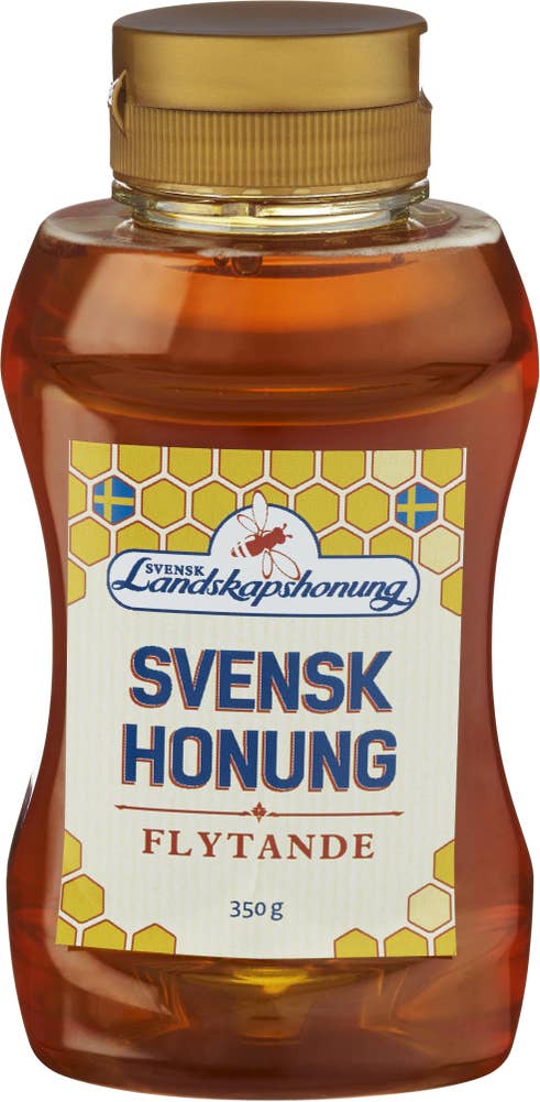 Svensk Landskapshonung Flytande Honung