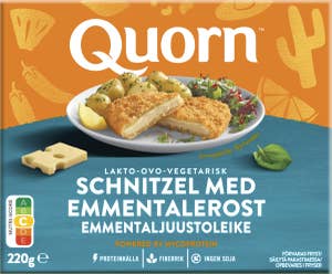 Quorn Vegetarisk Schnitzel med Emmentalerost Fryst