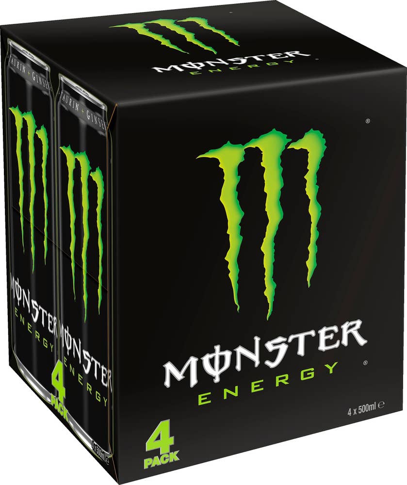 Monster Energy Energidryck Green 4x500ml