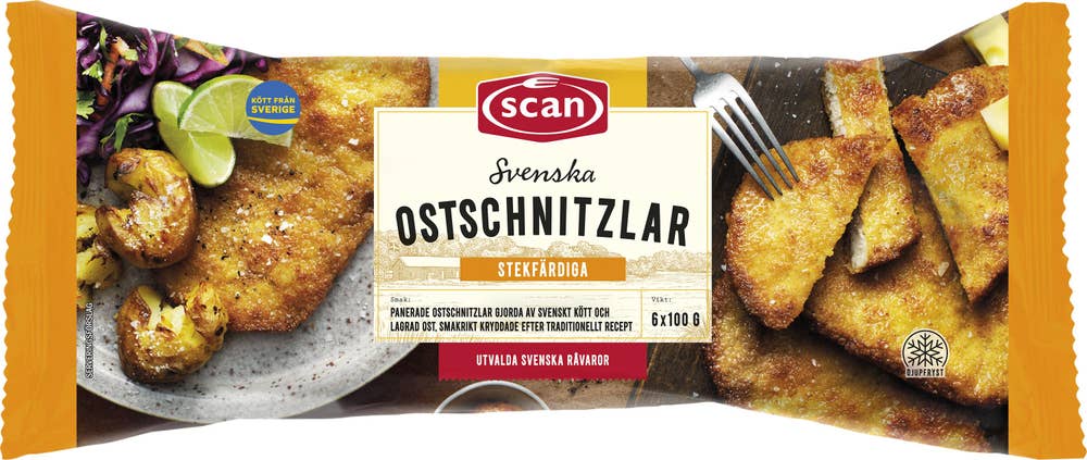 Scan Svenska Ostschnitzlar Fryst