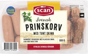 Scan Prinskorv Tunt Skinn