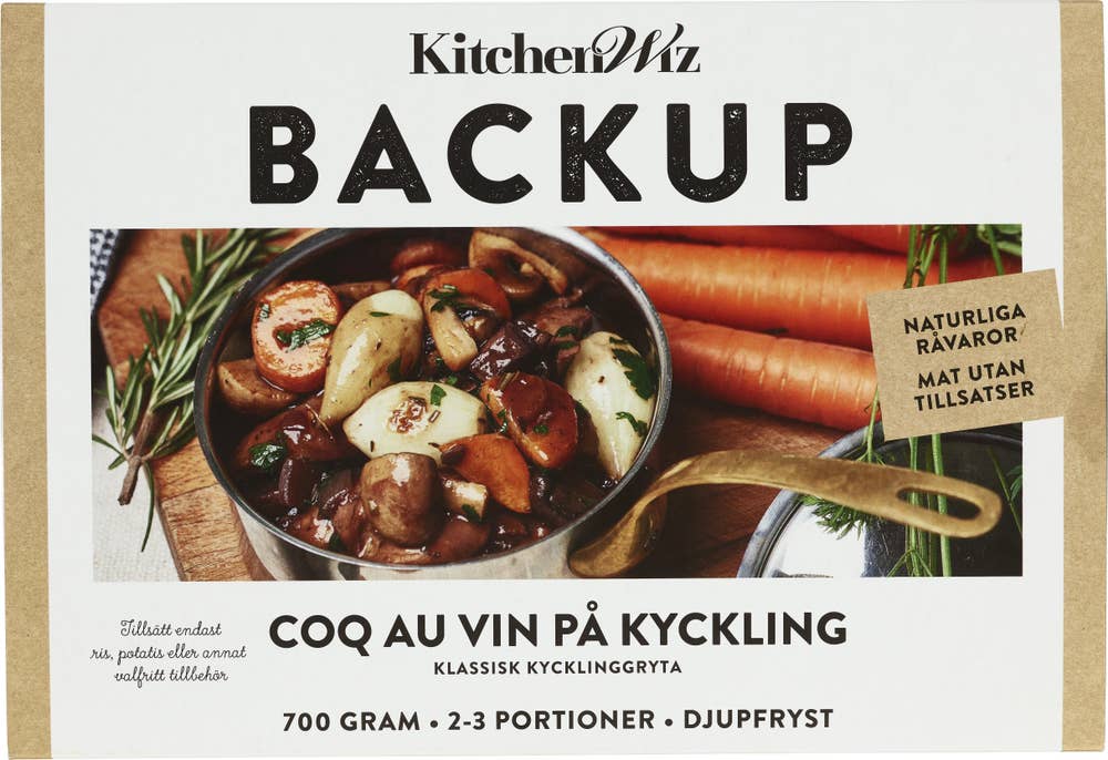 Backup Coq Au Vin Kyckling 2-3 Port Fryst