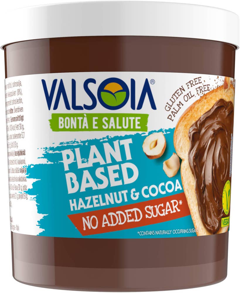 Valsoia Hasselnötskräm med Choklad Vegansk