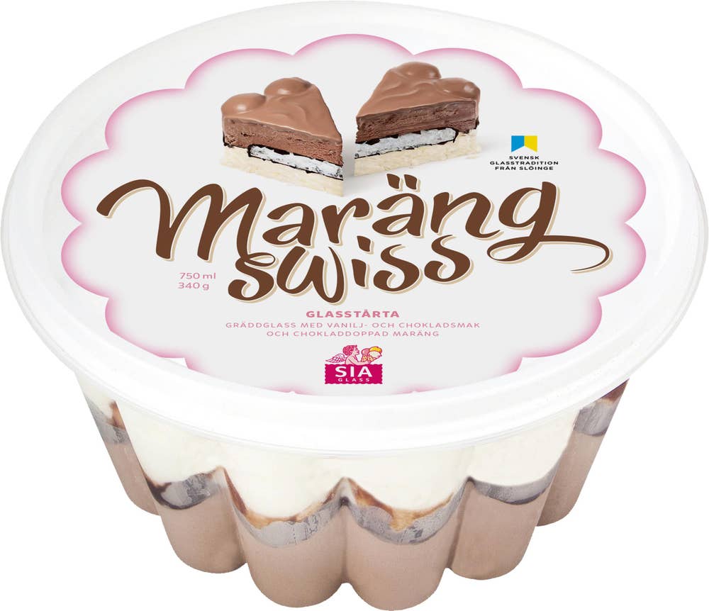 SIA Glass Gräddglass Marängswiss