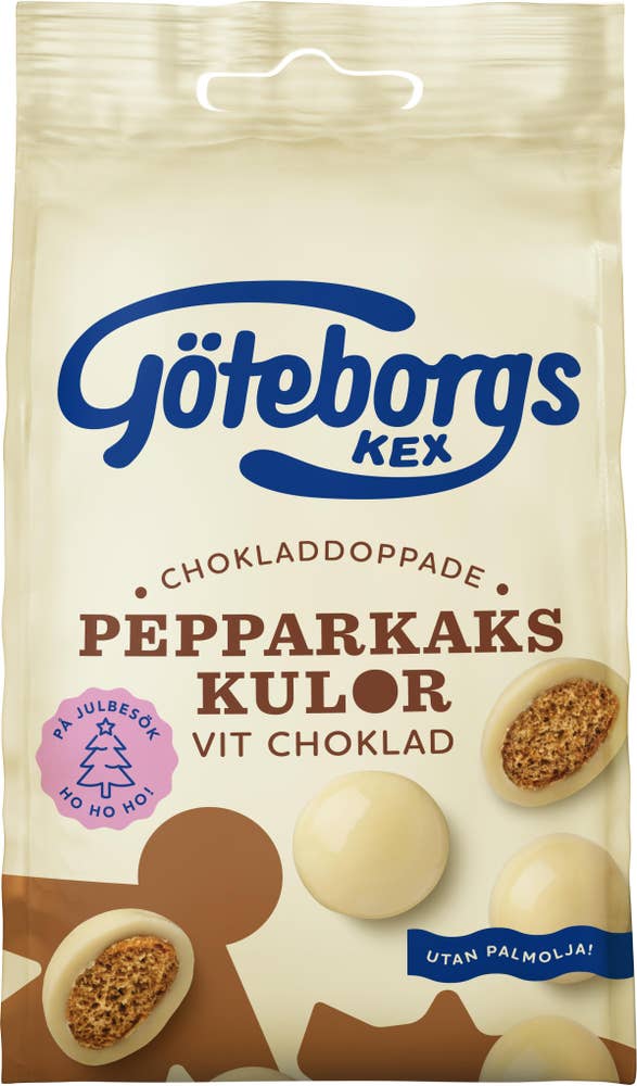 Göteborgs Kex Pepparkakskulor Vit Choklad