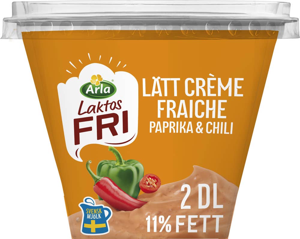 Arla® Creme Fraiche Laktosfri 11% Paprika & Chili