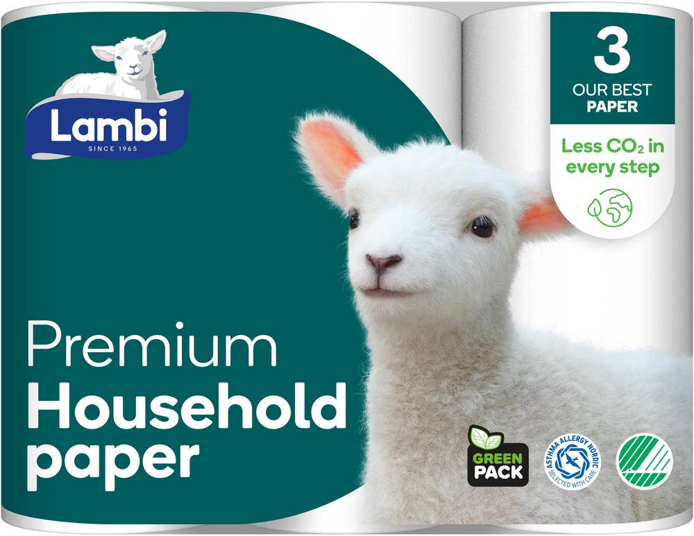 Lambi Hushållspapper Premium 3-p Lambi