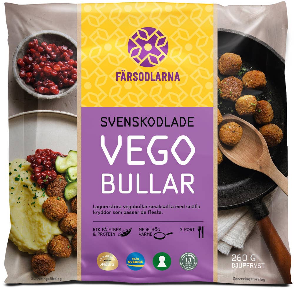 Svenska Färsodlarna Vegobullar Svenskodlade Frysta