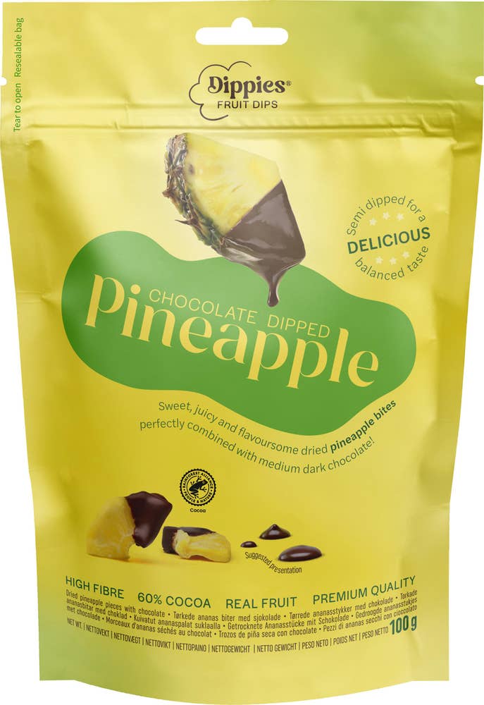 Dippies Fruit Dips Ananas Choklad