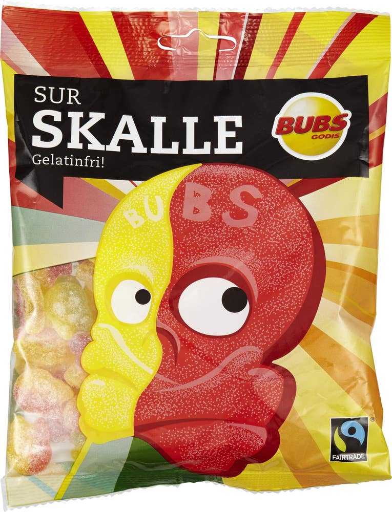Bubs Godis Sur Skalle
