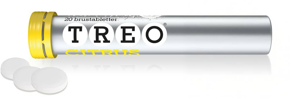 Treo Brustablett Citrus Acetylsalicylsyra/Koffein 500 mg/50 mg
