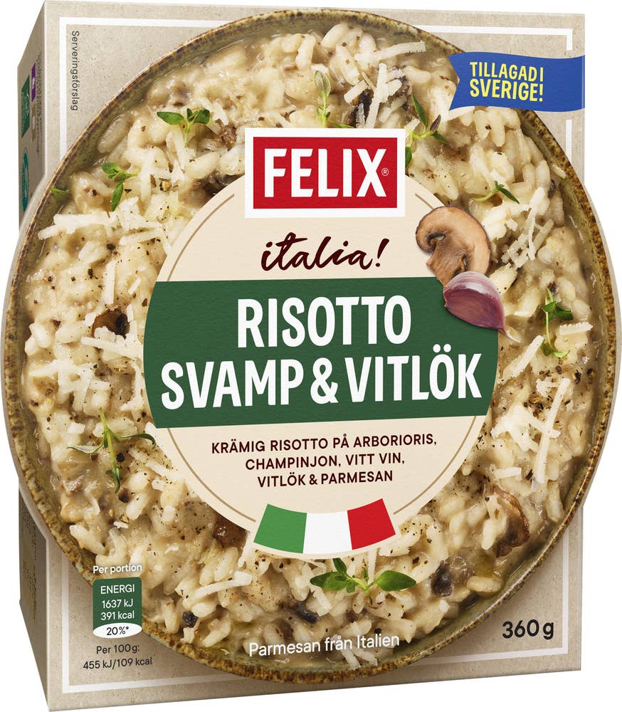 Felix Risotto Svamp & Vitlök Fryst