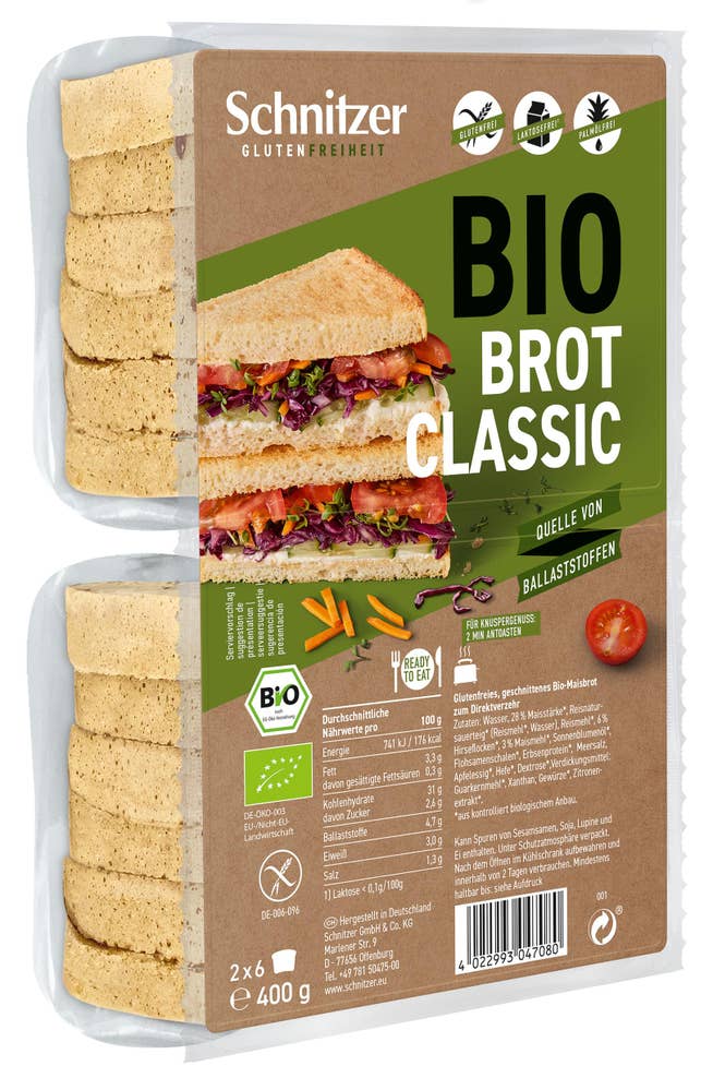 Schnitzer Bread’n Toast Glutenfritt EKO