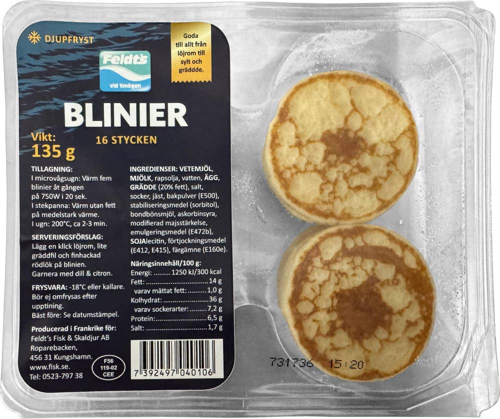 Feldts Blinier Frysta