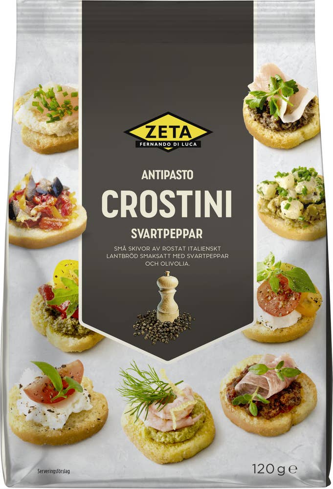 Zeta Crostini Svartpeppar