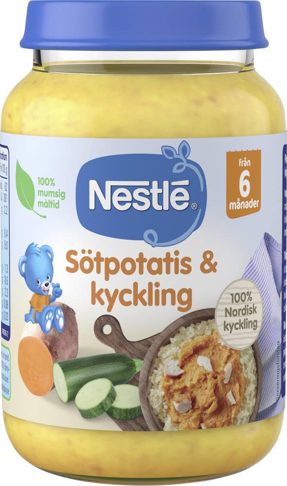 Nestlé Barnmat Sötpotatis & Kyckling 6M