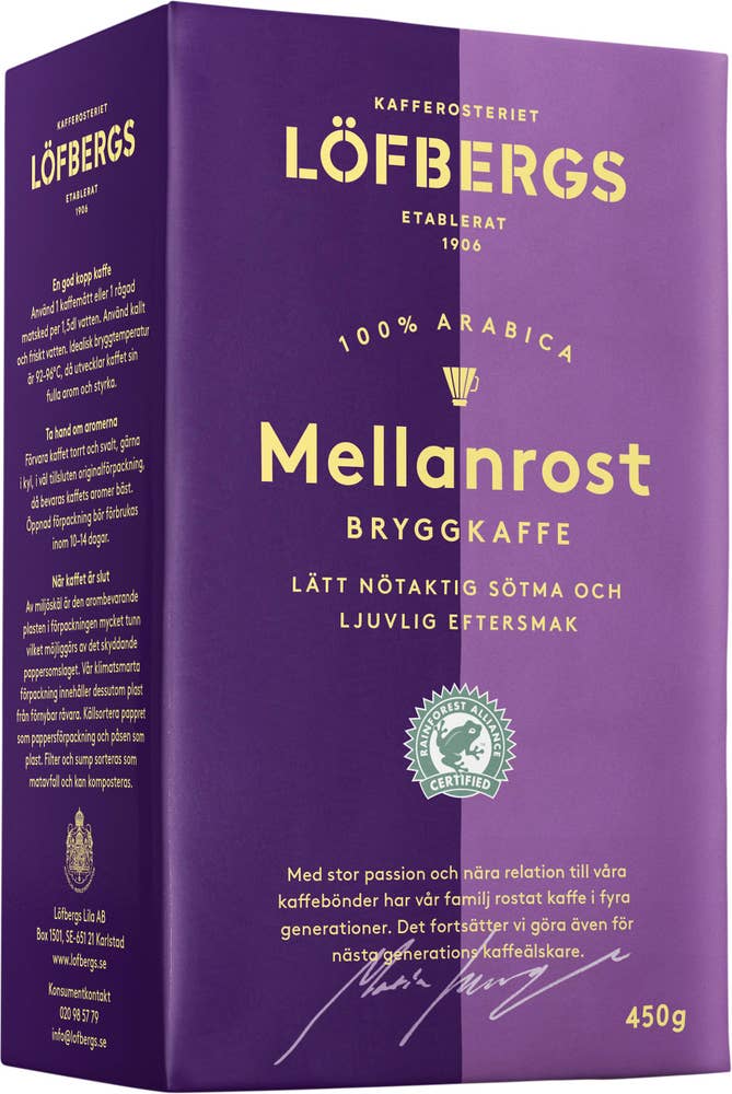 Löfbergs Kaffe Mellanrost 450g Löfbergs