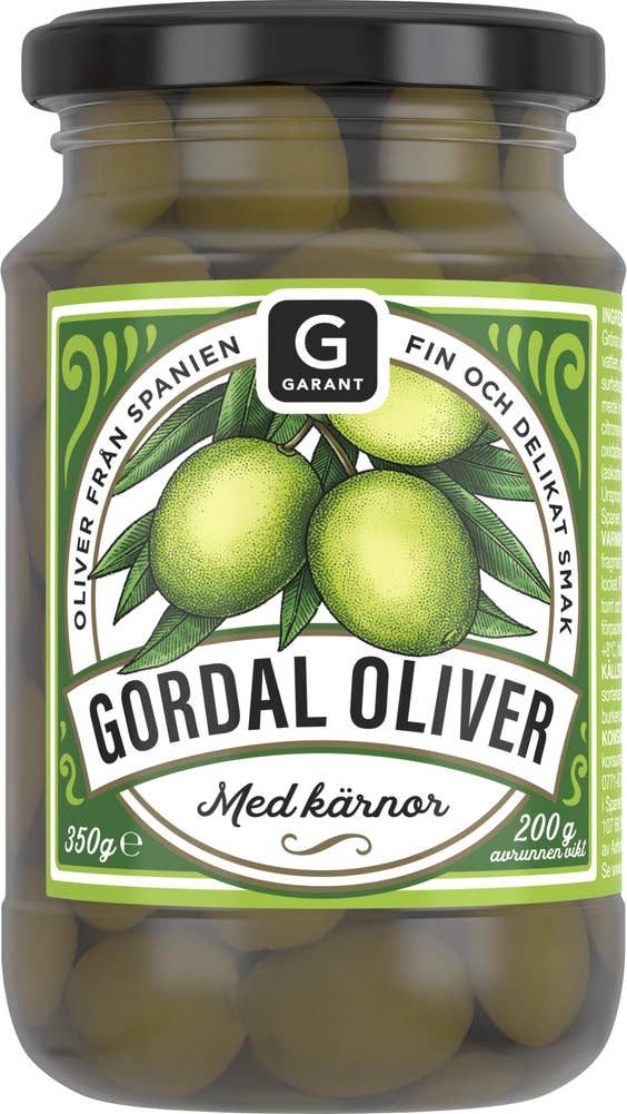 Garant Gordal Oliver med Kärnor