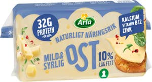Arla® Ost Mild & Syrlig 10%