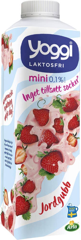 Yoggi® Yoghurt Mini Laktosfri 0,1% Jordgubb