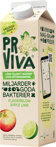 ProViva Juice Fläder, Äpple & Lime Utan Tillsatt Socker & Sötningsmedel