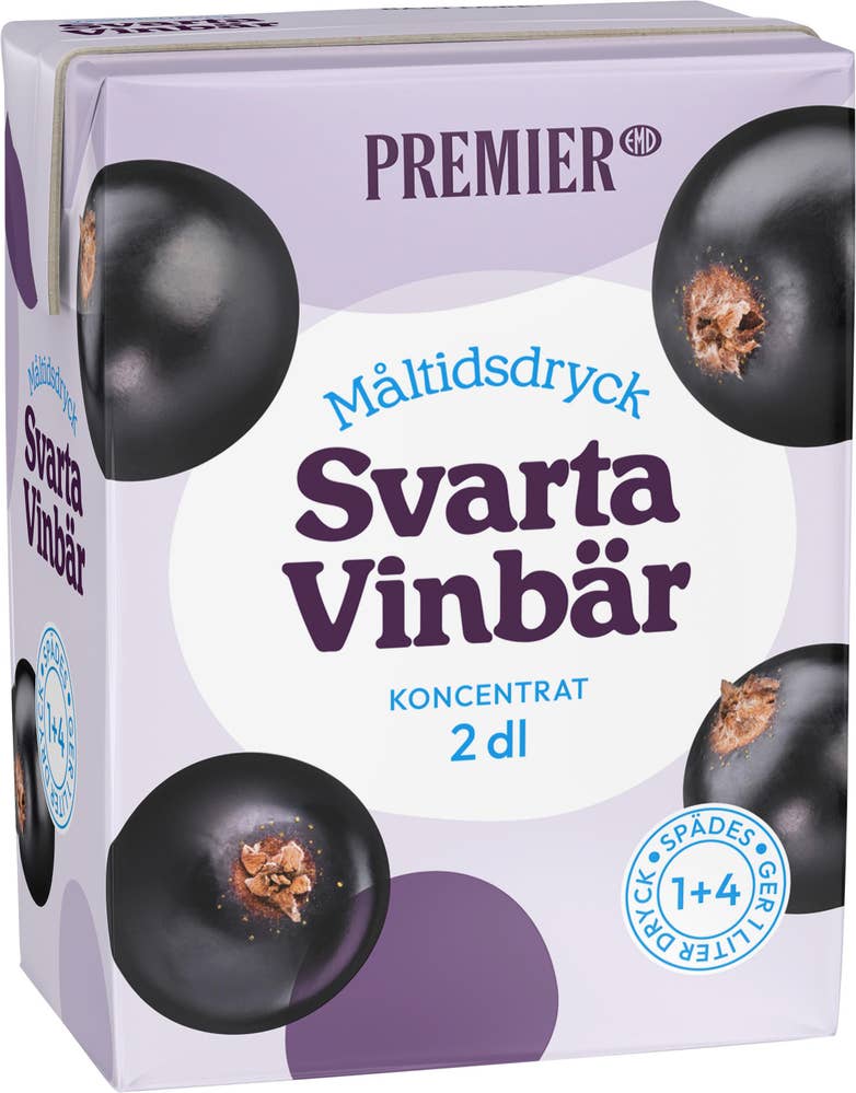 Premier Måltidsdryck Svarta Vinbär Koncentrat
