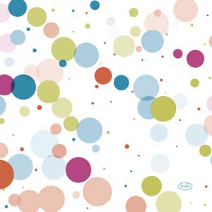 Duni Servett Färgglada bubblor 3-lags 33x33cm