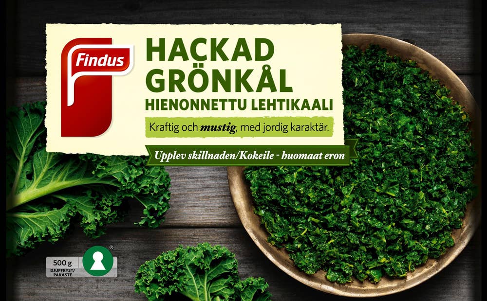 Findus Hackad Grönkål Fryst