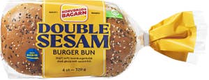 Korvbrödsbagarn Hamburgerbröd Double Sesam 4-p