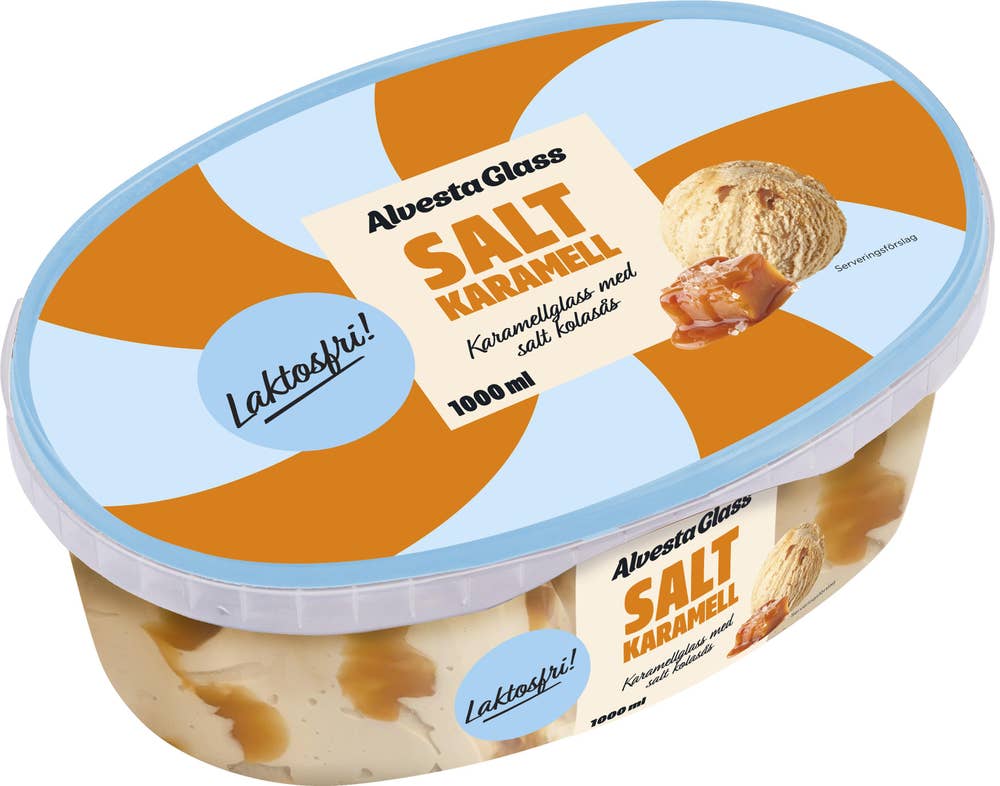 Alvestaglass Glass Salt Karamell Laktosfri