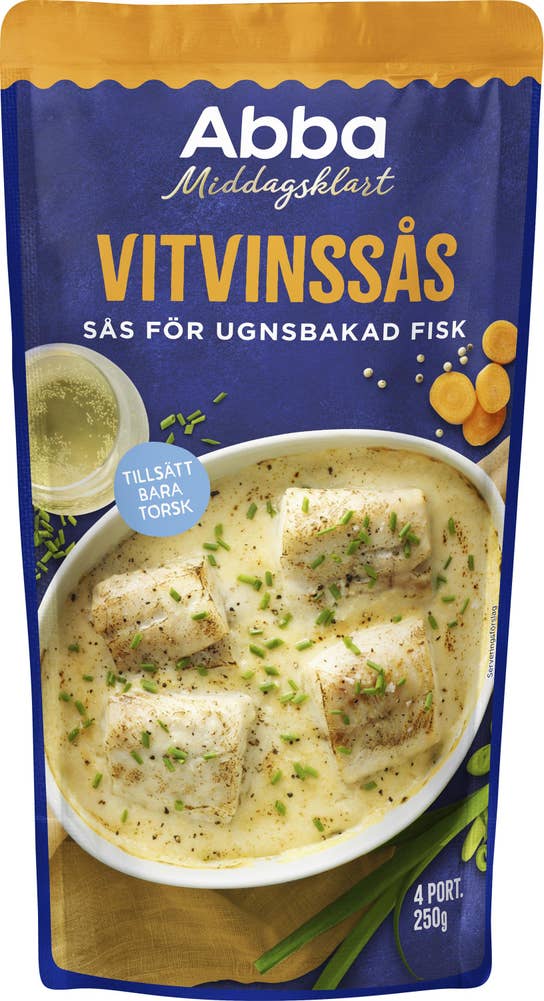 Abba Middagsklart Vitvinssås för Ugnsbakad Torsk